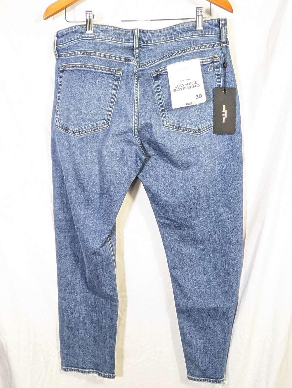NWT Rag & Bone DRE Low Rise Boyfriend Jeans Blue Casual 30 - Picture 2 of 10